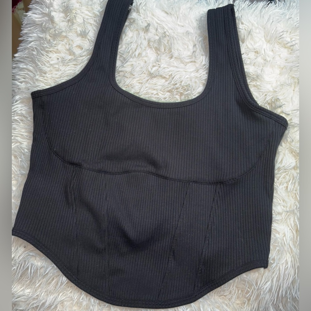 Victoria's Secret Black Ribbed Top